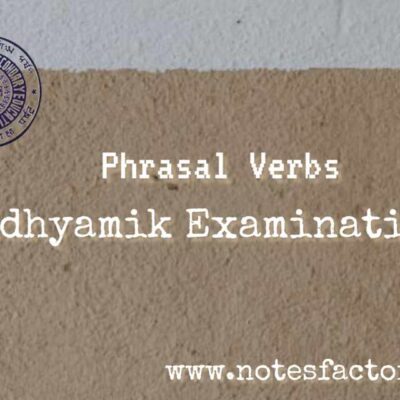 Phrasal Verbs Quiz for Madhyamik Exam