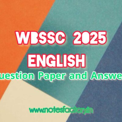 WBSSC English (9-10) 2025 Questions and Answer Keys